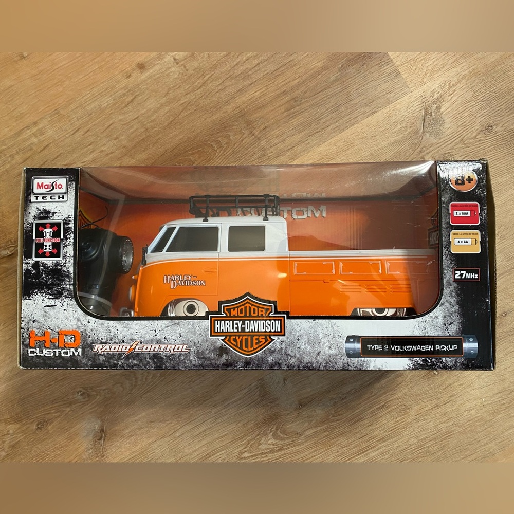 **Harley-Davidson Type 2 Volkswagen Pickup R/C Car by Maisto Tech | NIB